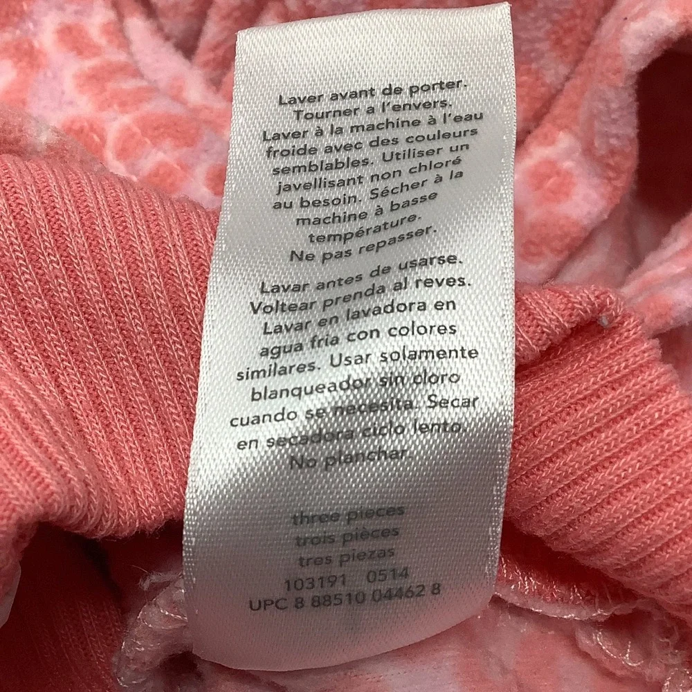 Carter's Newborn Baby Girl‎ Outfit 3 Piece Hoodie Pants Set Pink White
